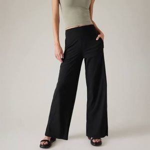 Athleta Gramercy Track Trousers Navy Blue Wide Leg Pants
